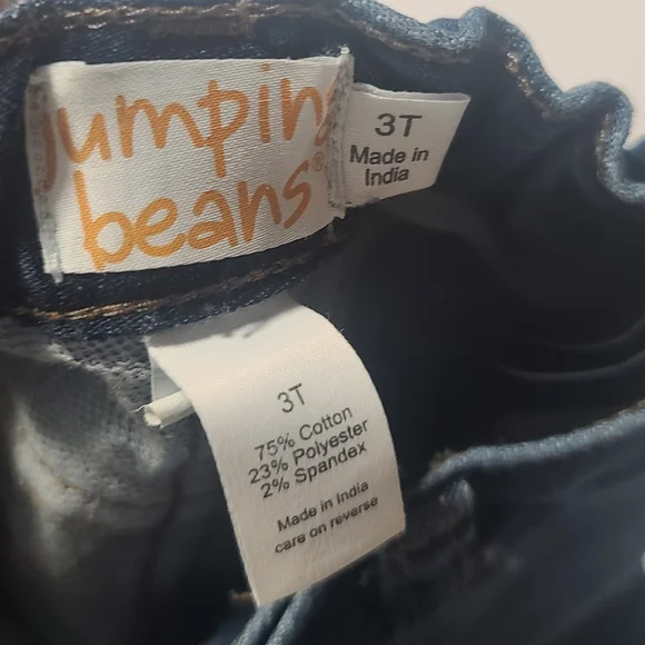 3T Boys Jumping Bean Jeans Med Wash Adjustable Waist Straight Leg Jeans - Picture 3 of 5